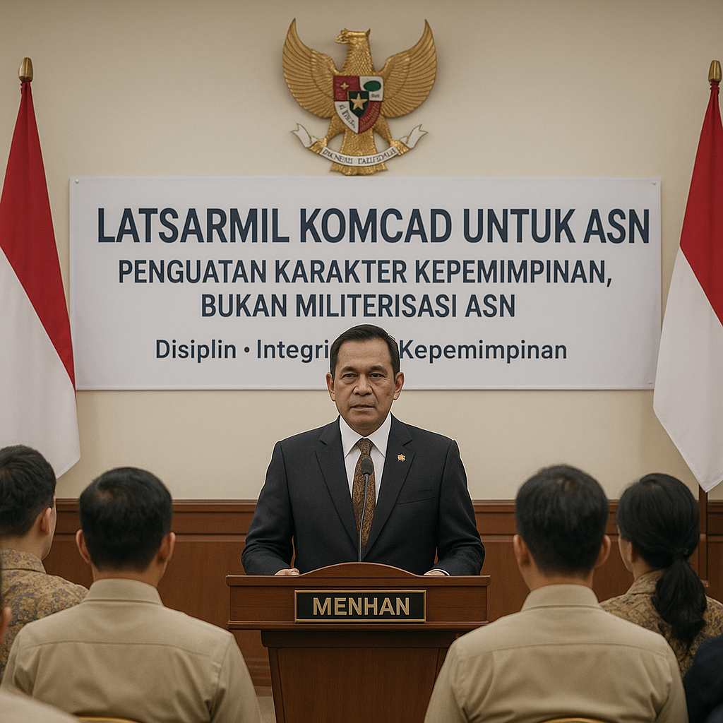 Menhan Tegaskan Latihan Militer Komcad Bukan untuk Militerisasi ASN