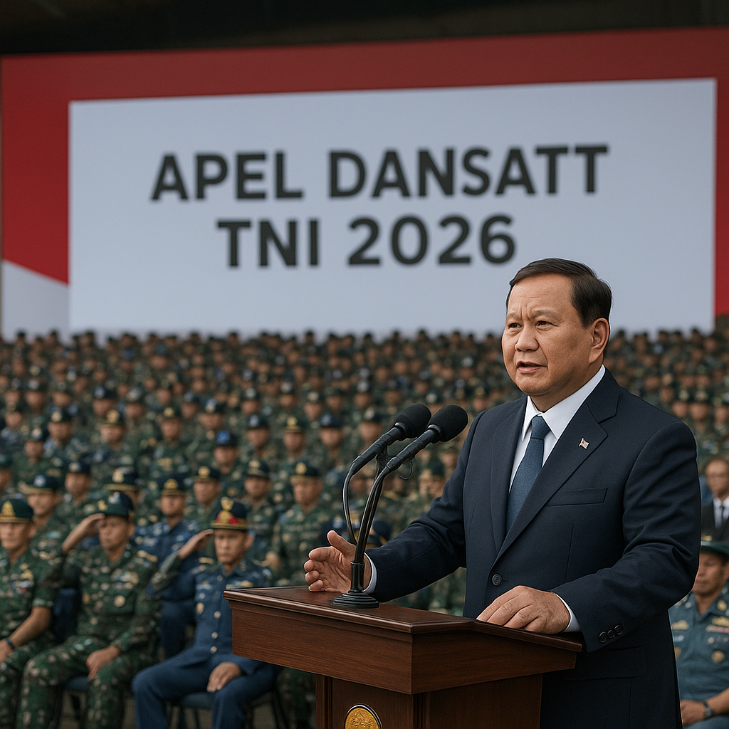 Prabowo Beri Taklimat di Depan 1.500 Komandan Satuan TNI
