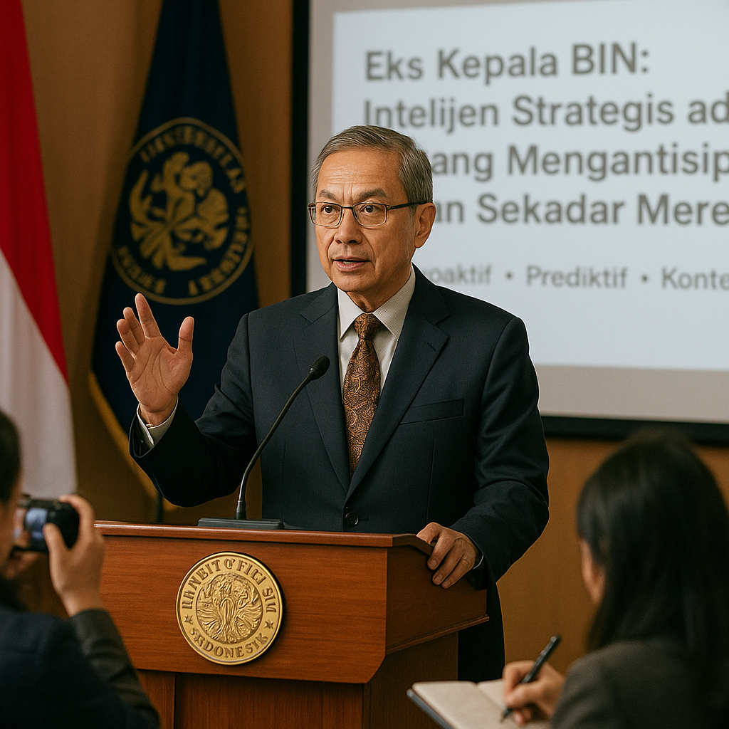 Eks Kepala BIN: Intelijen Strategis adalah tentang Mengantisipasi, Bukan Sekadar Merespons