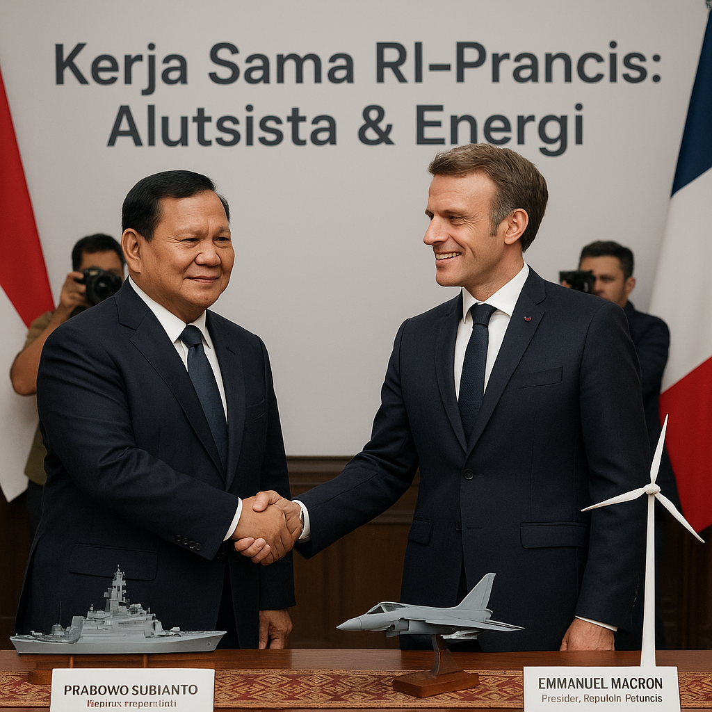 Prabowo-Macron Bahas Alutsista hingga Energi, Kerja Sama RI-Prancis Masuk Babak Baru