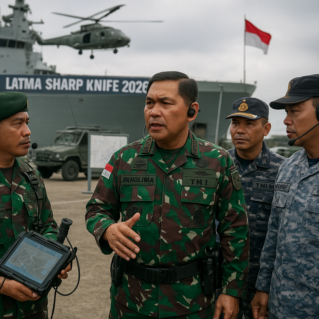 Panglima TNI Tinjau Kesiapan Latma Sharp Knife 2026, Fokus Interoperabilitas