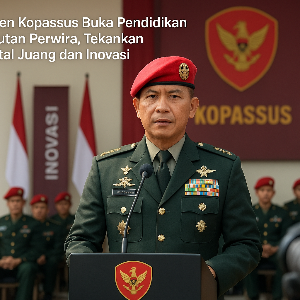 Danjen Kopassus Buka Pendidikan Lanjutan Perwira, Tekankan Mental Juang dan Inovasi
