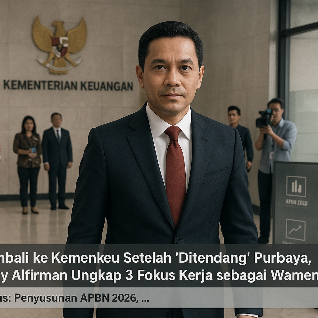 Kembali ke Kemenkeu Setelah 'Ditendang' Purbaya, Luky Alfirman Ungkap 3 Fokus Kerja sebagai Wamenkeu