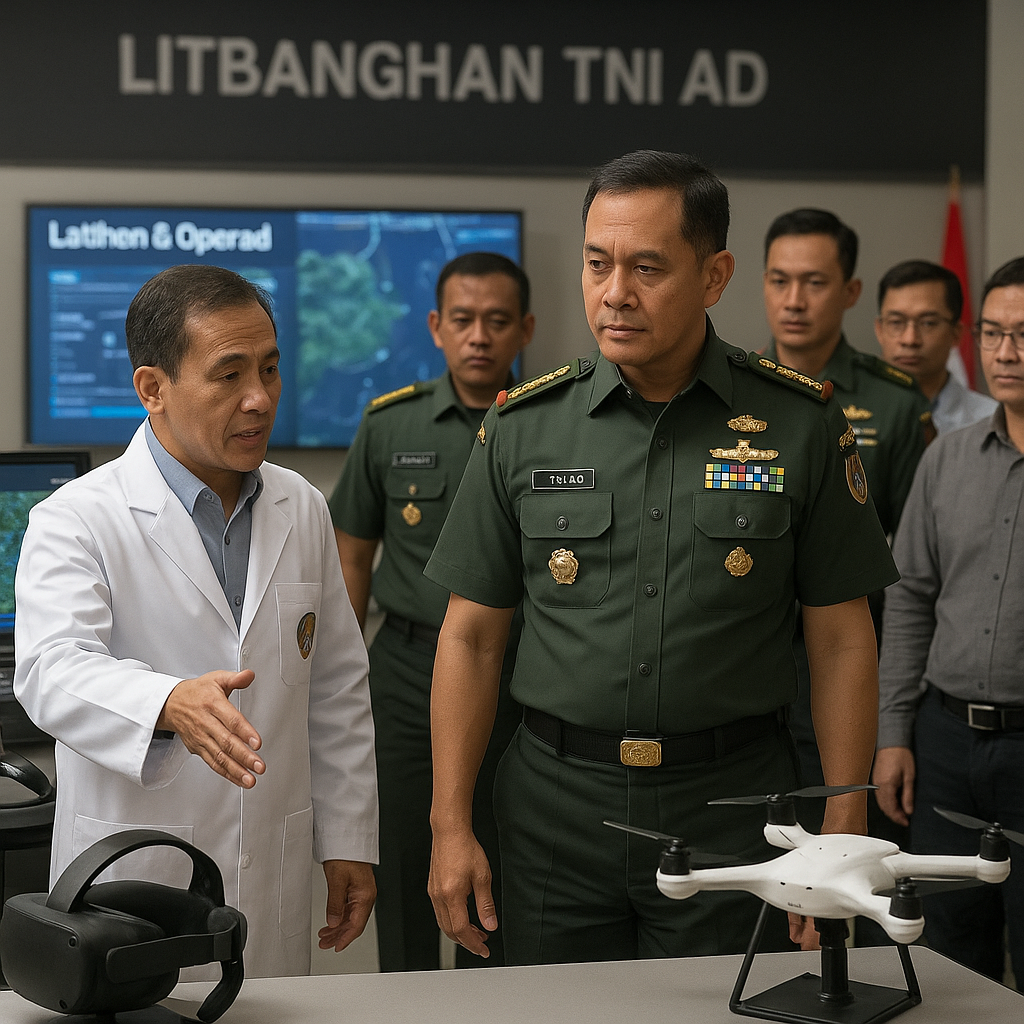 Kasad Tinjau Inovasi Litbanghan TNI AD, Fokus Penguatan Latihan dan Operasi