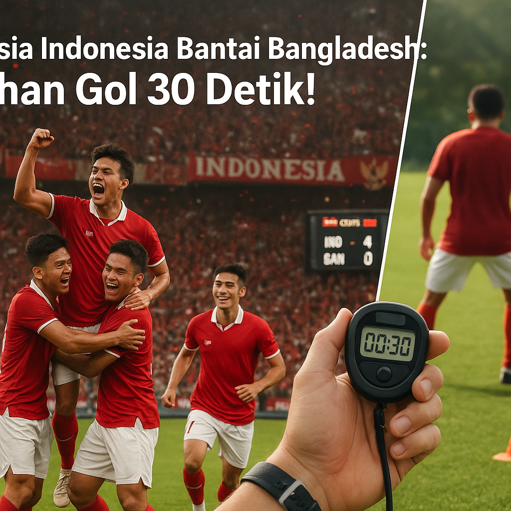 Rahasia Indonesia Bantai Bangladesh: Latihan Gol 30 Detik!