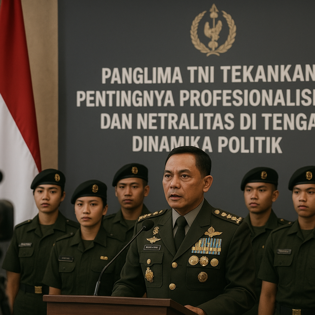 Panglima TNI Tekankan Pentingnya Profesionalisme dan Netralitas di Tengah Dinamika Politik