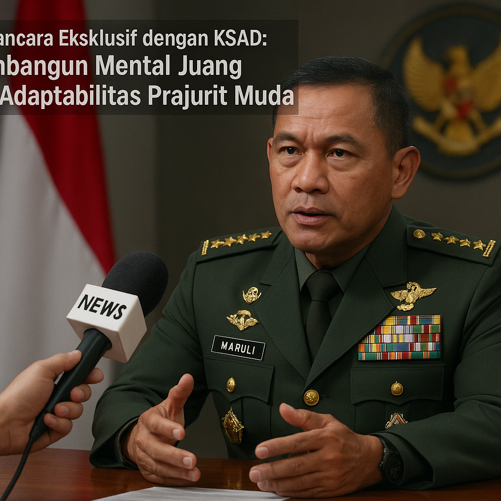 Wawancara Eksklusif dengan KSAD: Membangun Mental Juang dan Adaptabilitas Prajurit Muda