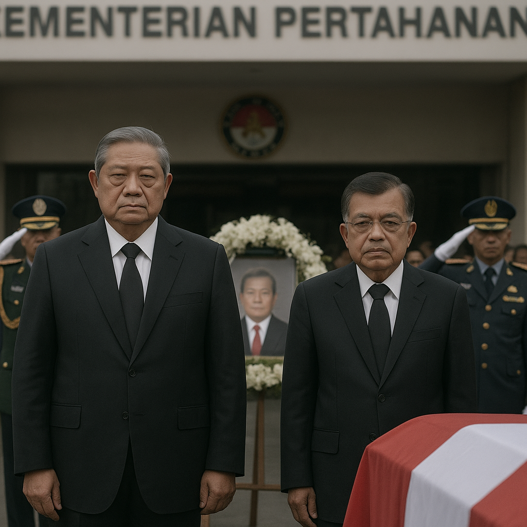 Meninggalnya Juwono Sudarsono: SBY dan JK Beri Penghormatan Terakhir di Kemhan