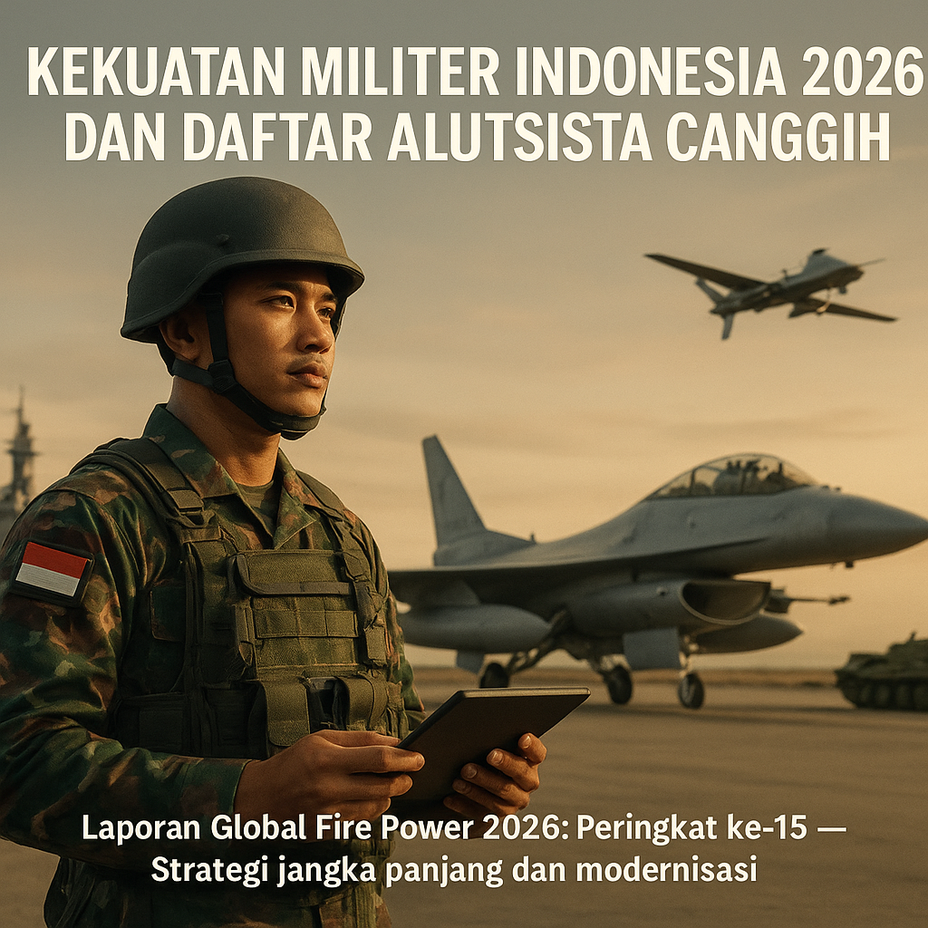 Kekuatan Militer Indonesia 2026 dan Daftar Alutsista Canggih