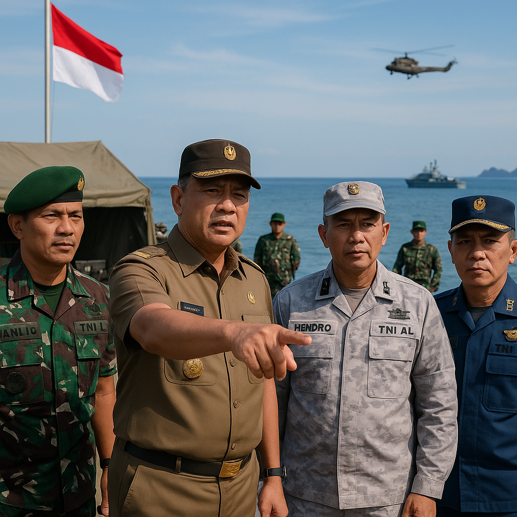 Menhankam Tinjau Kesiapan Latihan Gabungan TNI di Natuna