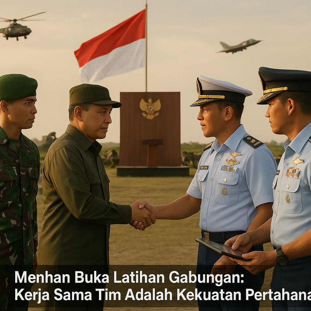 Menhan Buka Latihan Gabungan: Kerja Sama Tim Adalah Kekuatan Pertahanan