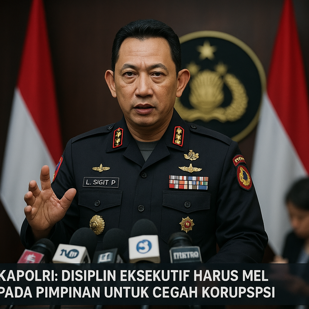 Kapolri: Disiplin Eksekutif Harus Melekat pada Pimpinan untuk Cegah Korupsi