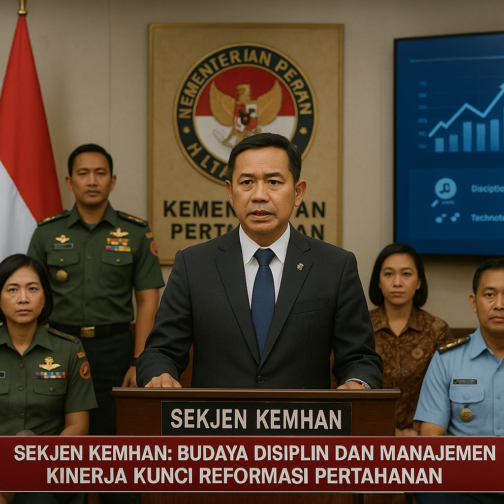 Sekjen Kemhan: Budaya Disiplin dan Manajemen Kinerja Kunci Reformasi Pertahanan