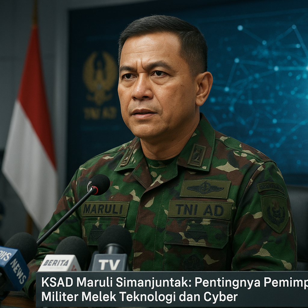 KSAD Maruli Simanjuntak: Pentingnya Pemimpin Militer Melek Teknologi dan Cyber
