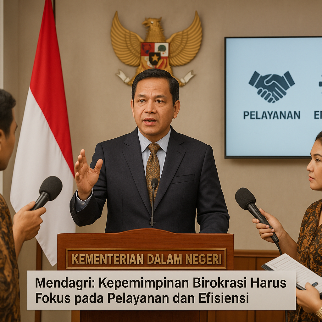 Mendagri: Kepemimpinan Birokrasi Harus Fokus pada Pelayanan dan Efisiensi