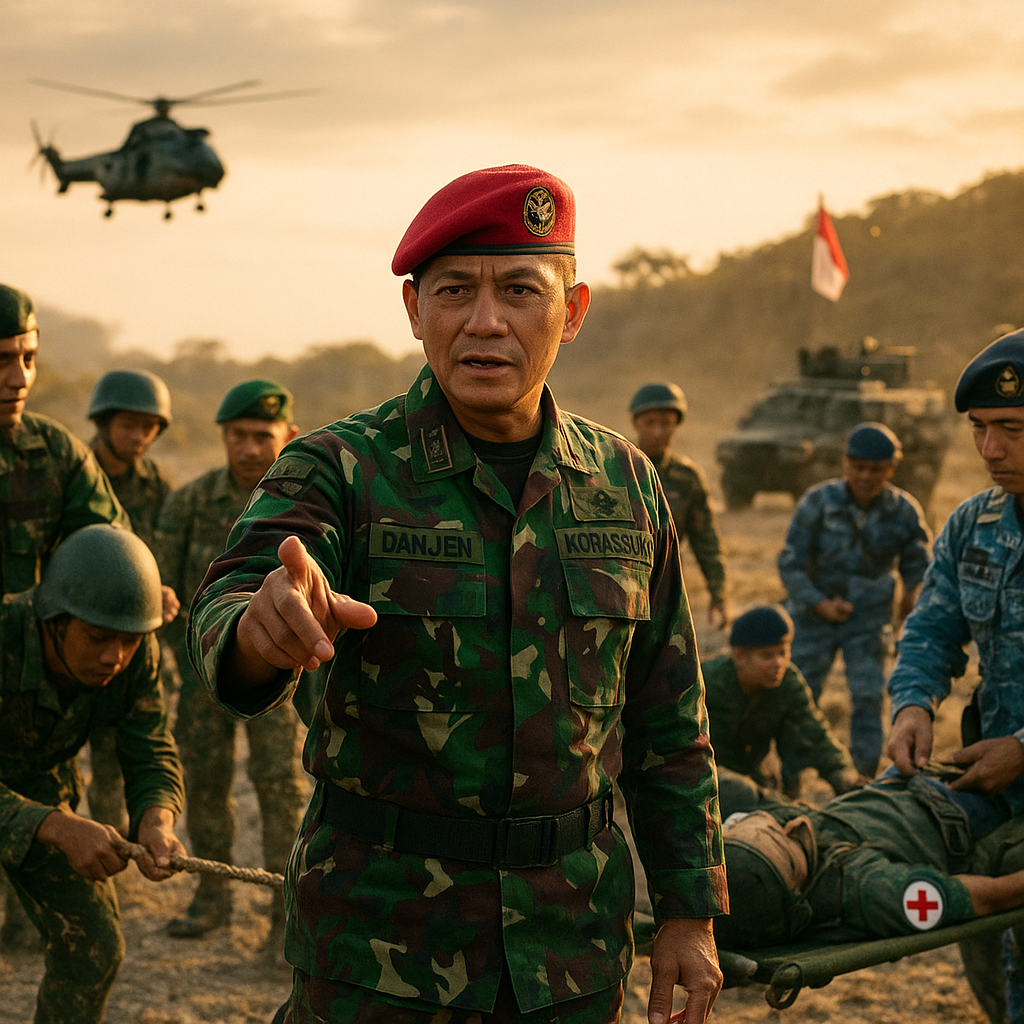 Danjen Kopassus Tekankan Mental Juang dan Kerja Sama dalam Latihan Lintas Matra