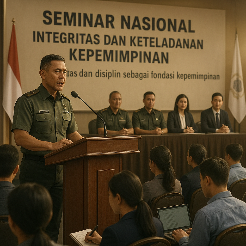 Seminar Kepemimpinan Militer soal Integritas dan Keteladanan Jadi Acuan Profesional Muda