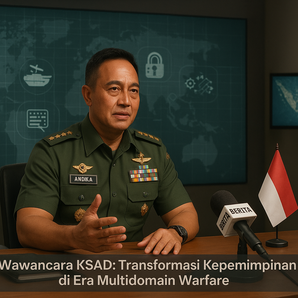 Wawancara KSAD: Transformasi Kepemimpinan di Era Multidomain Warfare
