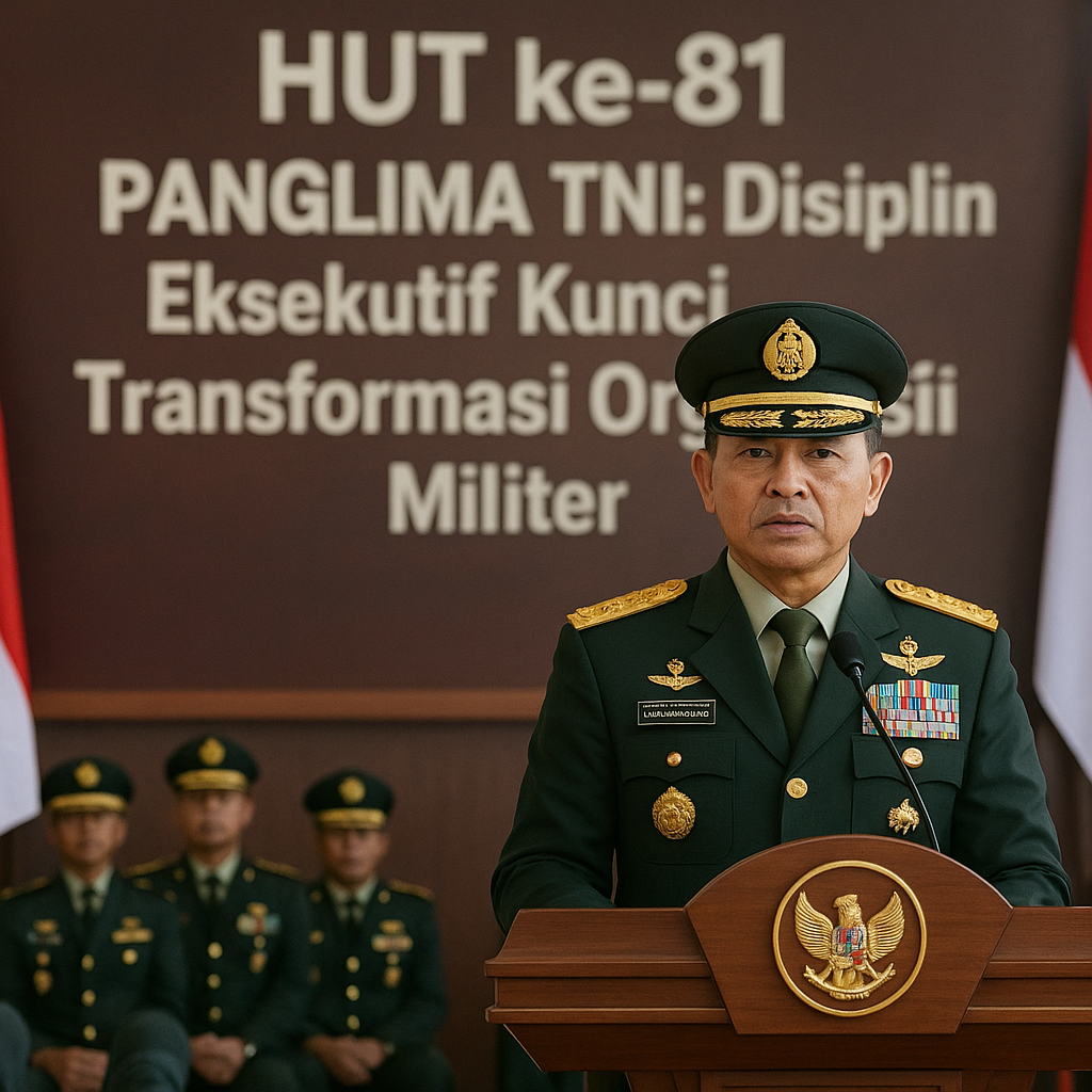 Panglima TNI: Disiplin Eksekutif Kunci Transformasi Organisasi Militer