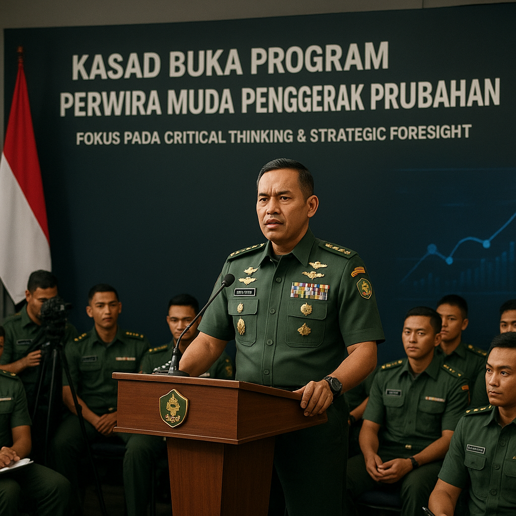 Kasad Buka Program Perwira Muda Penggerak Perubahan, Fokus pada Critical Thinking dan Strategic Foresight