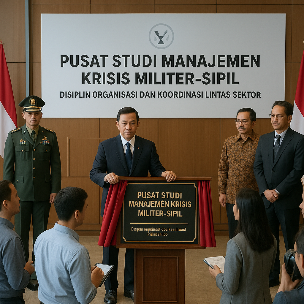 Menteri Pertahanan Resmikan Pusat Studi Manajemen Krisis Militer-Sipil