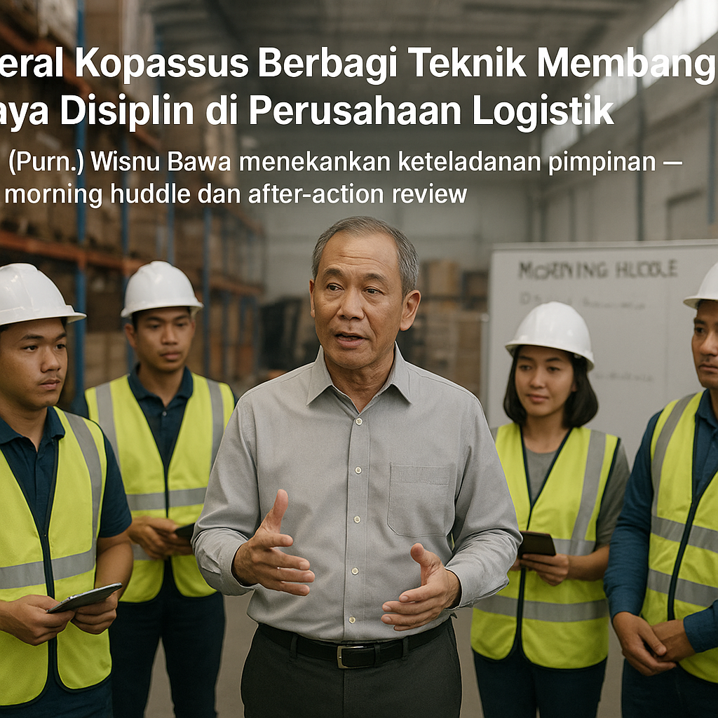 Jenderal Kopassus Berbagi Teknik Membangun Budaya Disiplin di Perusahaan Logistik