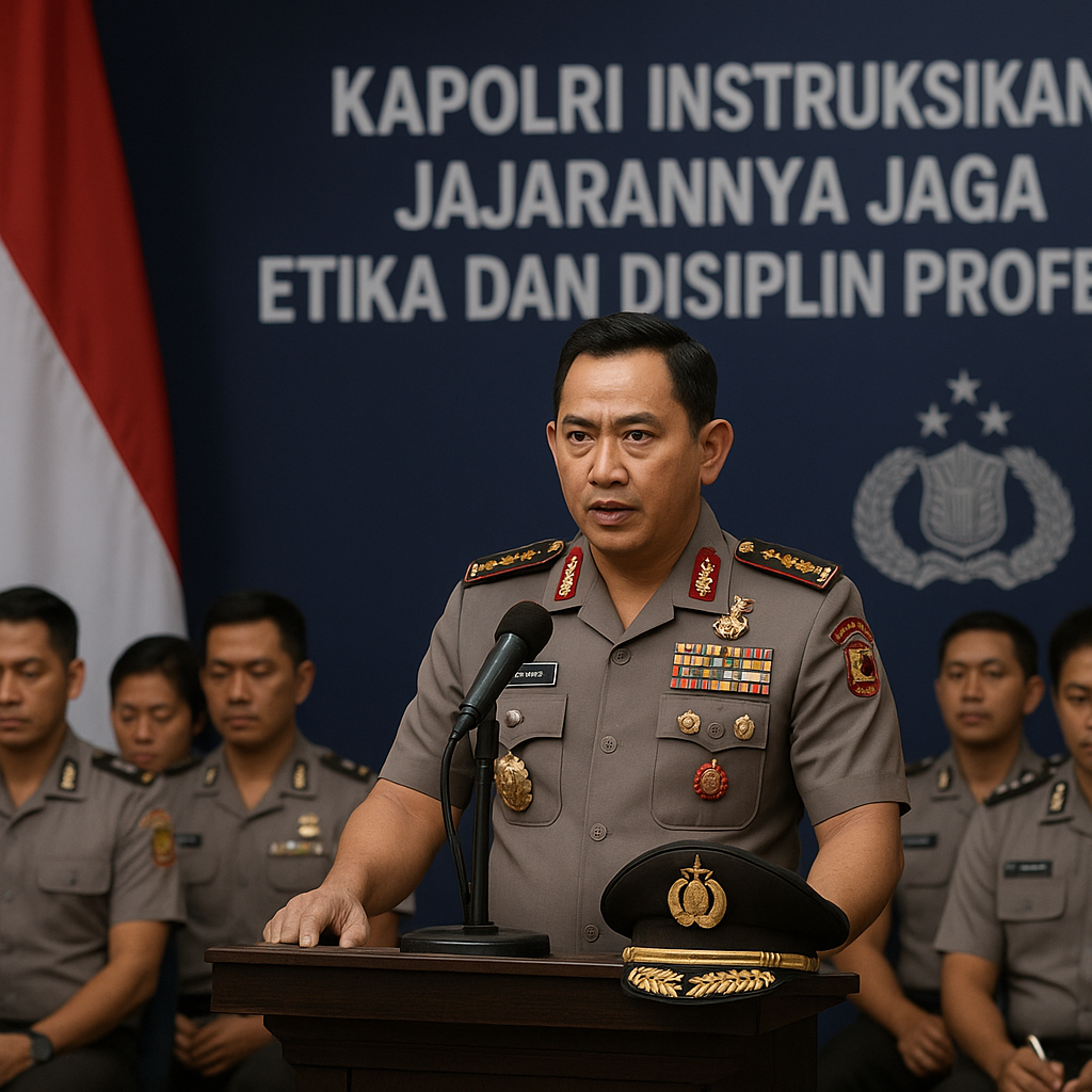 Kapolri Instruksikan Jajarannya Jaga Etika dan Disiplin Profesi