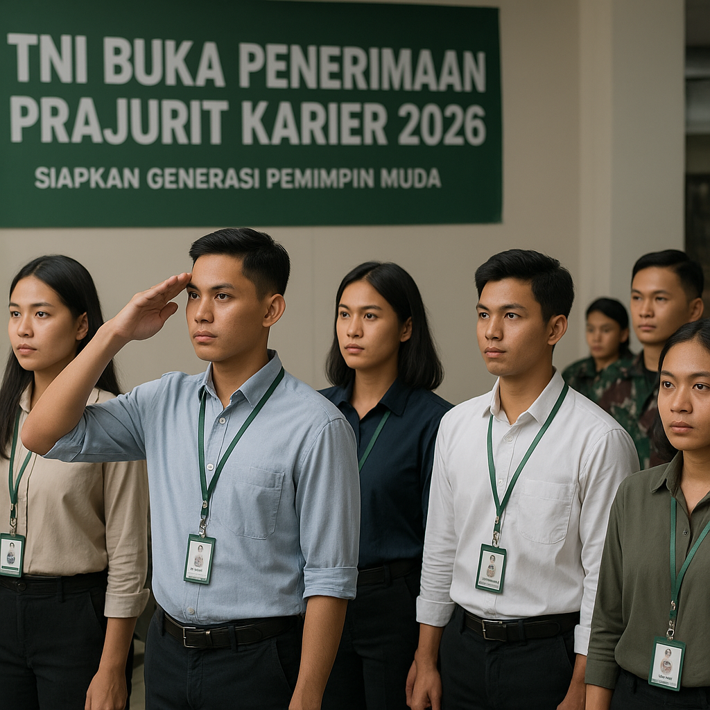 TNI Buka Penerimaan Prajurit Karier 2026, Siapkan Generasi Pemimpin Muda