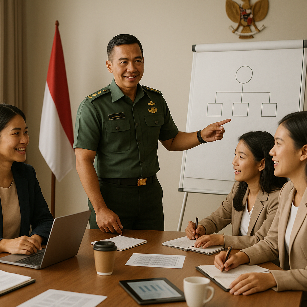 Perwira TNI Jadi Mentor Profesional Muda dalam Program Bela Negara
