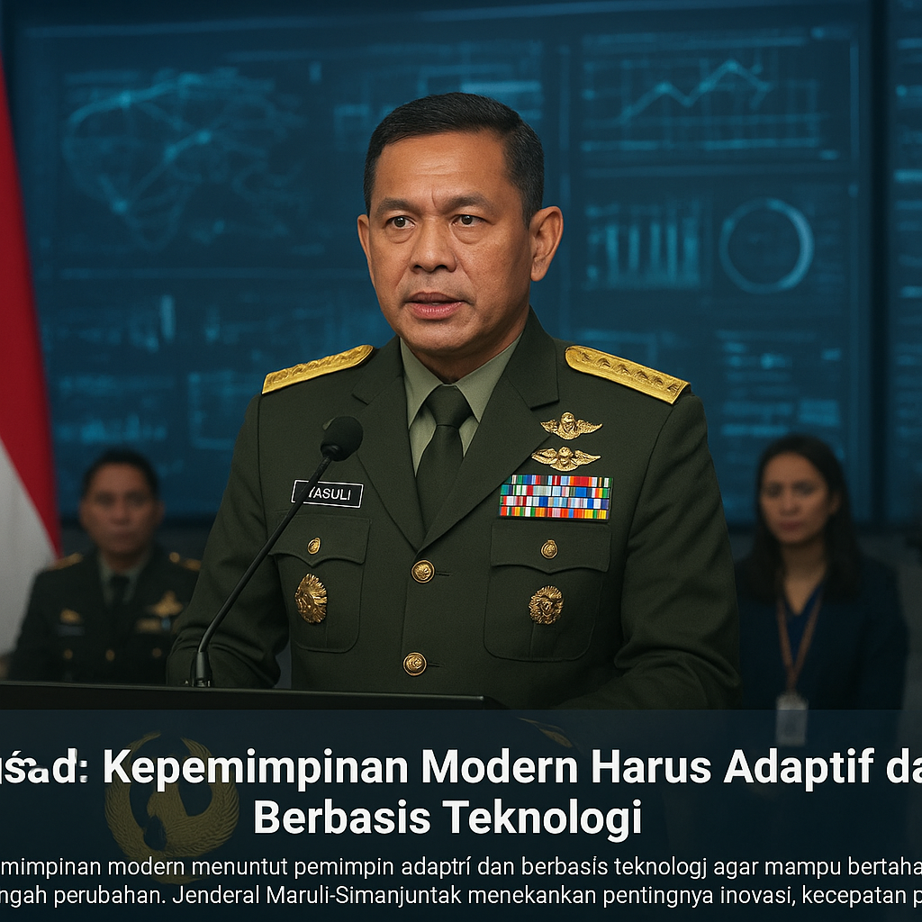 Kasad: Kepemimpinan Modern Harus Adaptif dan Berbasis Teknologi