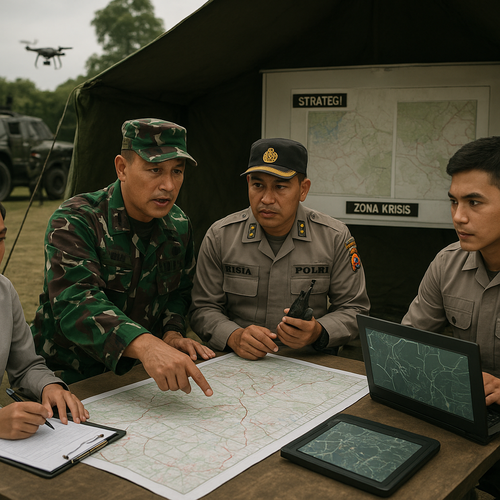Latihan Gabungan TNI-Polri Fokus Pada Koordinasi Komando Dalam Situasi Krisis Nasional