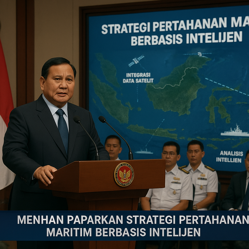 Menhan Paparkan Strategi Pertahanan Maritim Berbasis Intelijen
