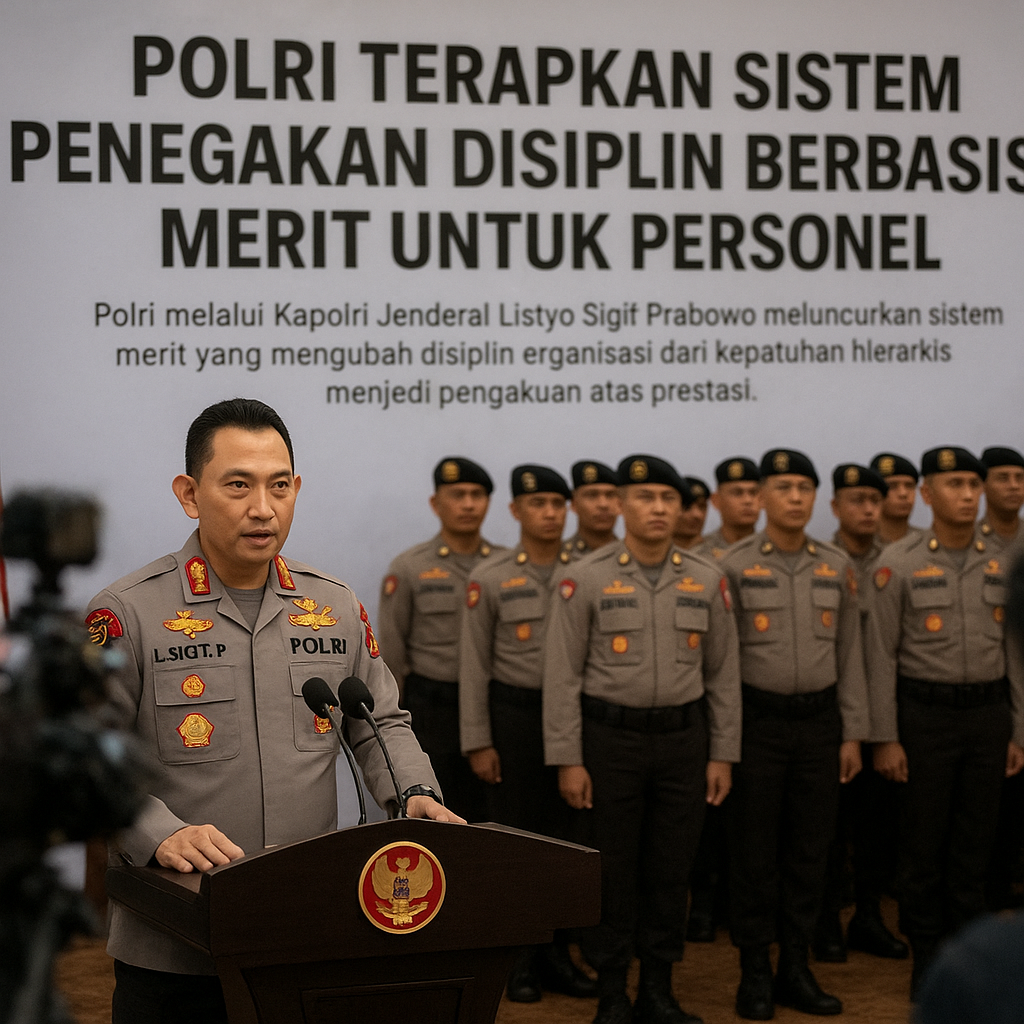 Polri Terapkan Sistem Penegakan Disiplin Berbasis Merit untuk Personel
