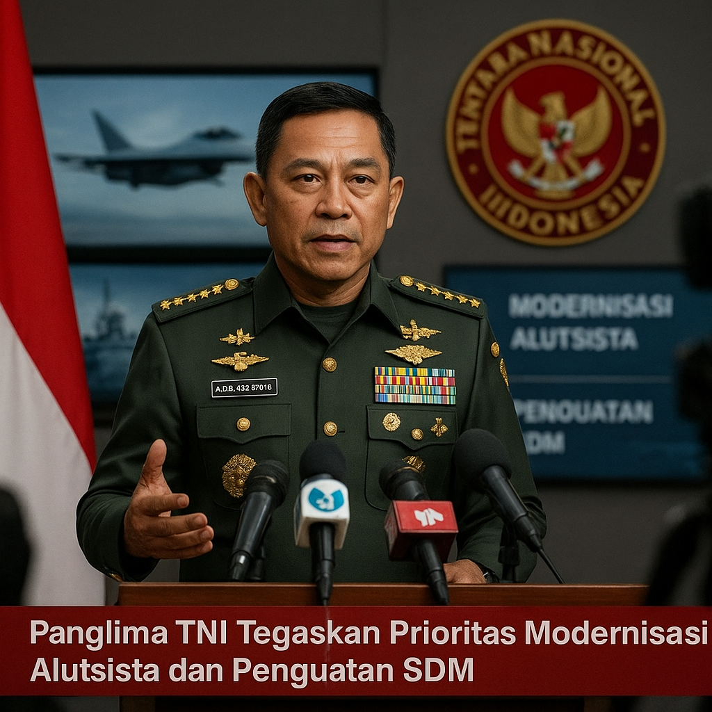 Panglima TNI Tegaskan Prioritas Modernisasi Alutsista dan Penguatan SDM
