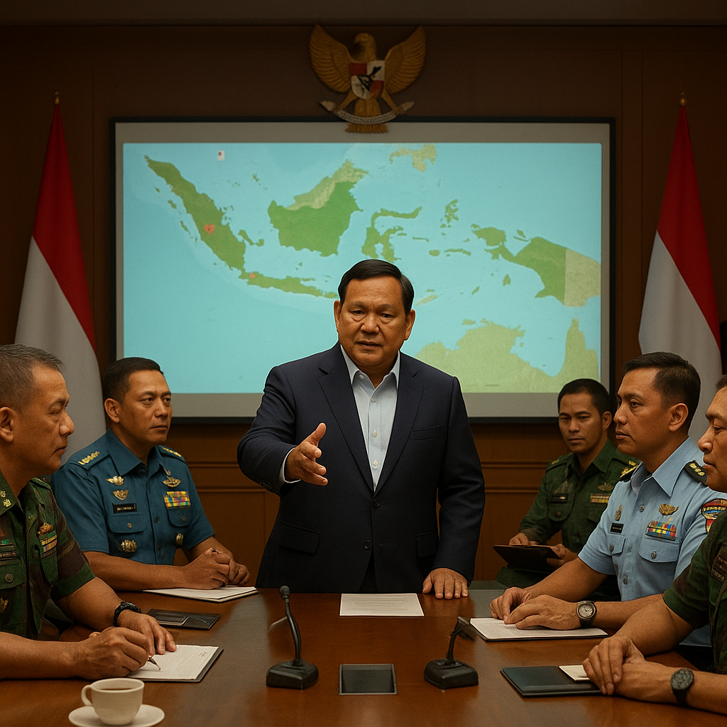 Ini Isi Taklimat 3 Jam Prabowo ke Komandan Satuan TNI
