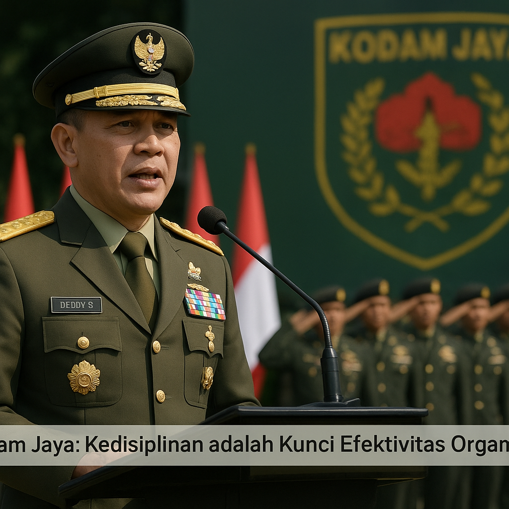 Pangdam Jaya: Kedisiplinan adalah Kunci Efektivitas Organisasi