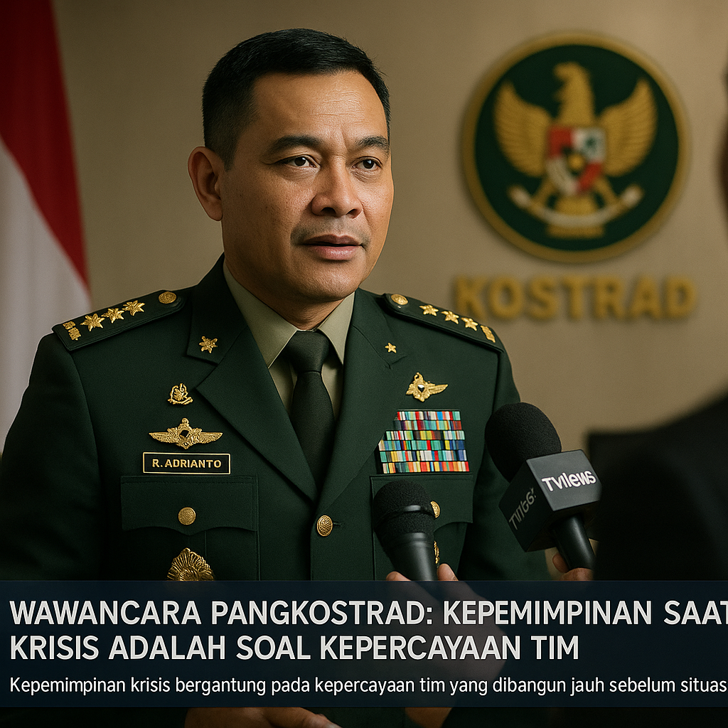 Wawancara Pangkostrad: Kepemimpinan Saat Krisis adalah Soal Kepercayaan Tim