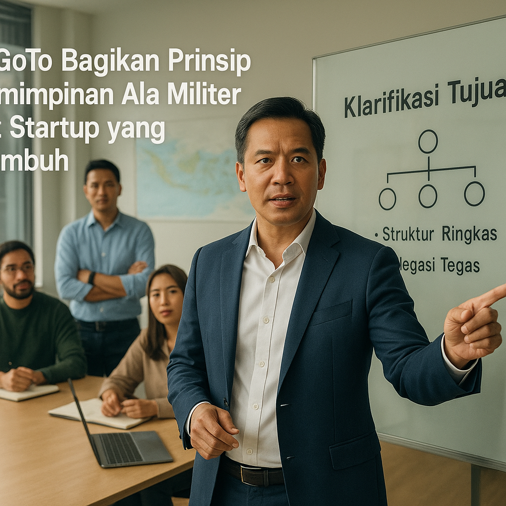 CEO GoTo Bagikan Prinsip Kepemimpinan Ala Militer untuk Startup yang Bertumbuh