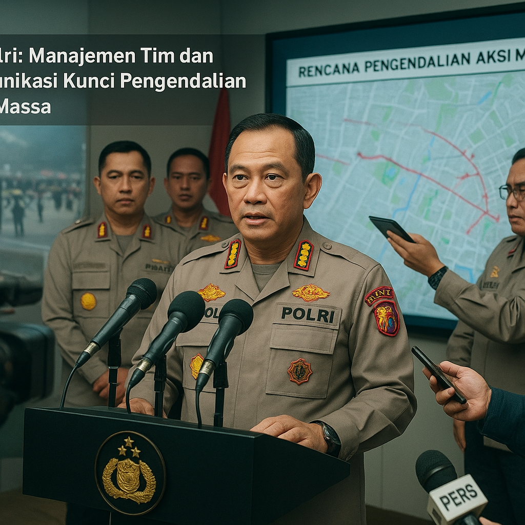 Kapolri: Manajemen Tim dan Komunikasi Kunci Pengendalian Aksi Massa