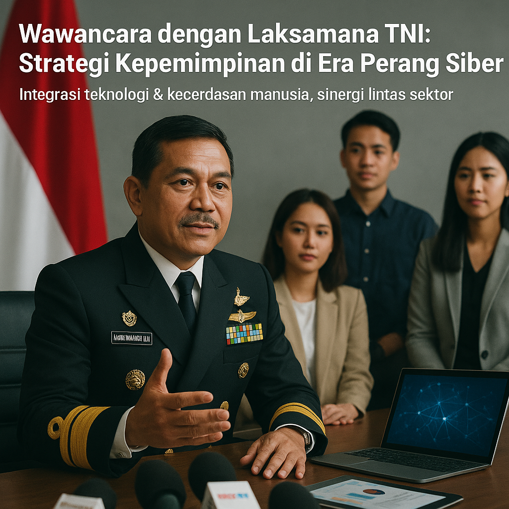 Wawancara dengan Laksamana TNI: Strategi Kepemimpinan di Era Perang Siber