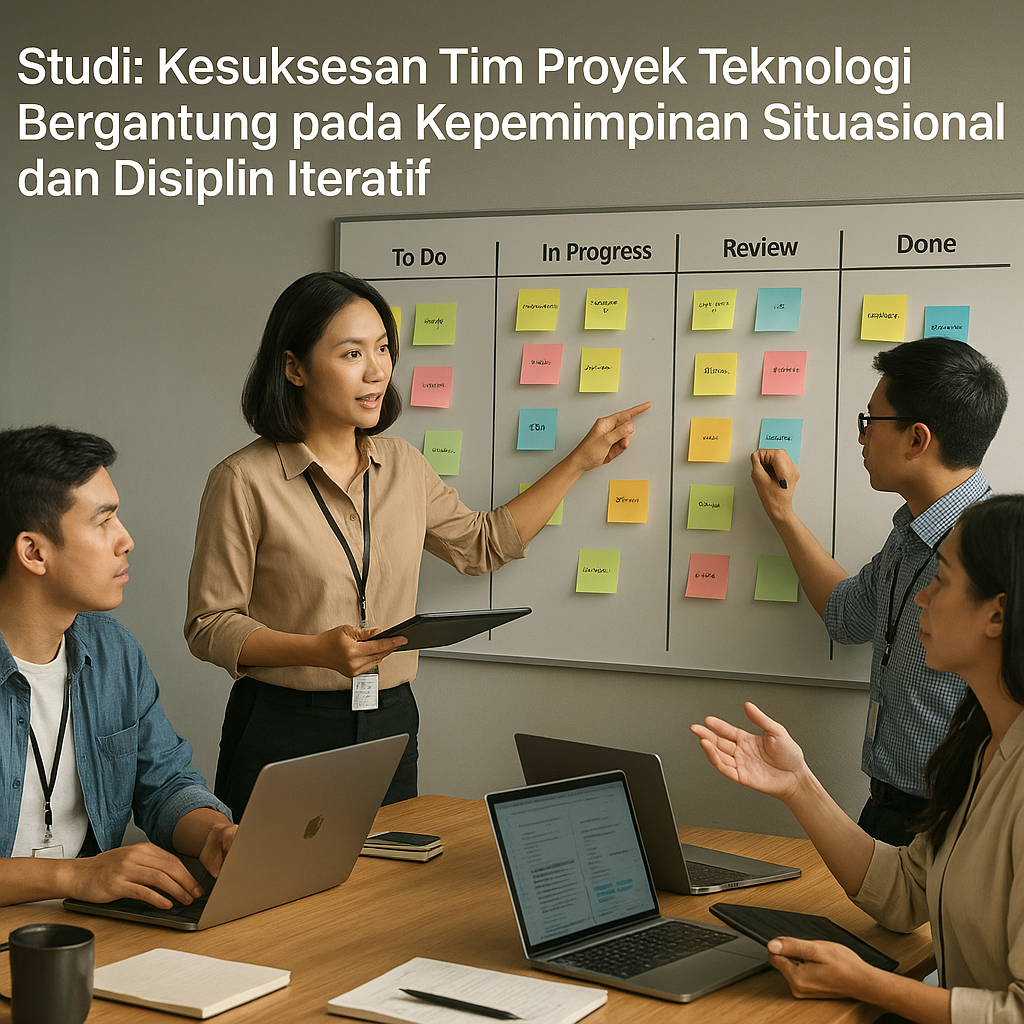 Studi: Kesuksesan Tim Proyek Teknologi Bergantung pada Kepemimpinan Situasional dan Disiplin Iteratif