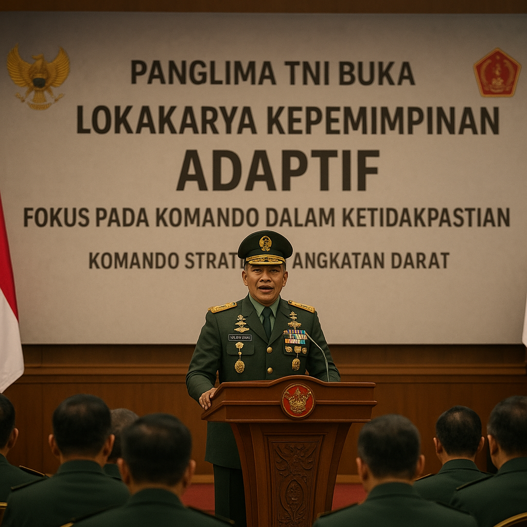Panglima TNI Buka Lokakarya Kepemimpinan Adaptif: Fokus pada Komando dalam Ketidakpastian