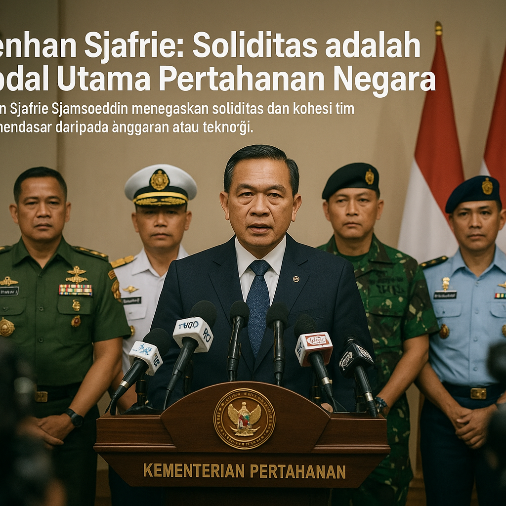 Menhan Sjafrie: Soliditas adalah Modal Utama Pertahanan Negara