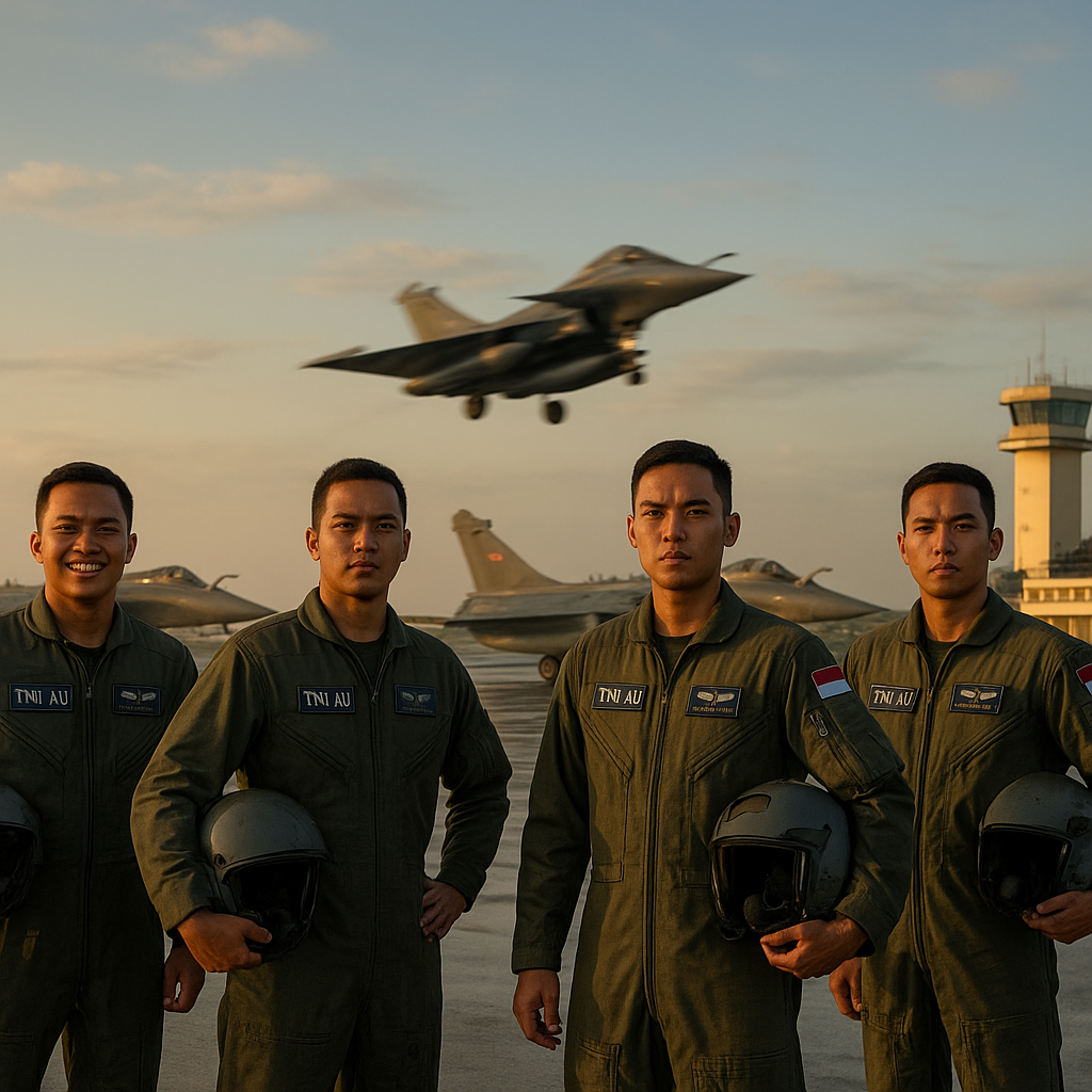 Lulus Terbang Solo Rafale di Pekanbaru, Empat Penerbang Siap Operasional