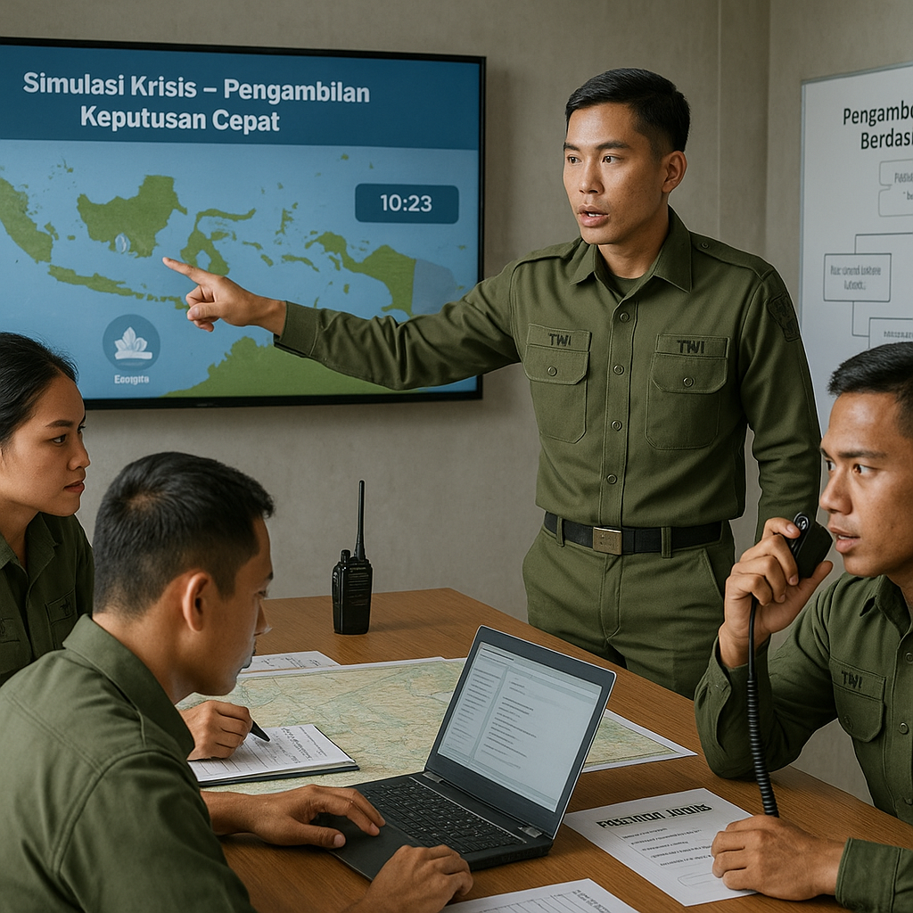 Pelatihan Manajemen Krisis untuk Pemimpin Muda TNI, Fokus pada Pengambilan Keputusan Cepat