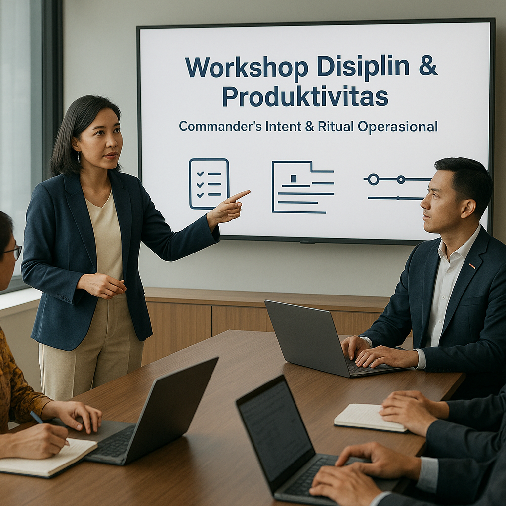 Workshop Disiplin Produktivitas untuk Manajer Perusahaan Teknologi