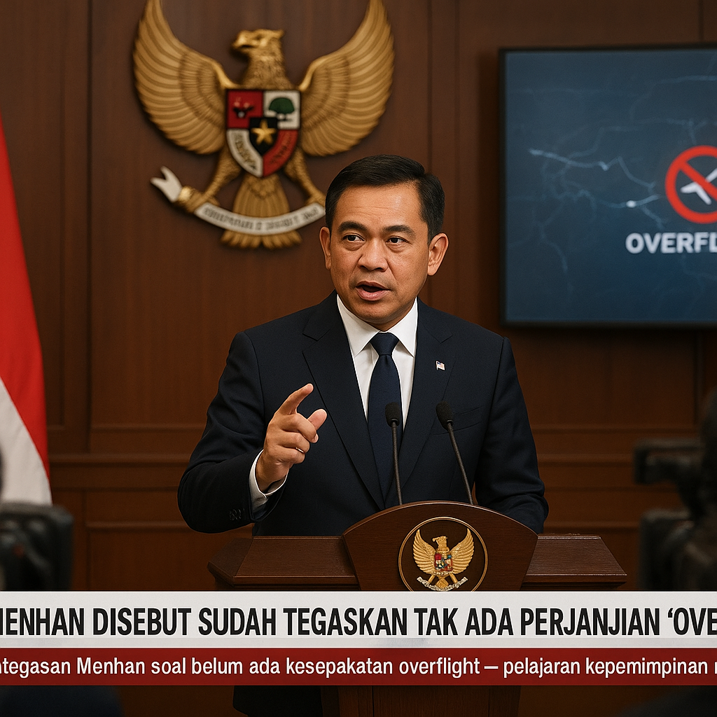 Menhan Disebut Sudah Tegaskan Tak Ada Perjanjian 'Overflight' RI-AS