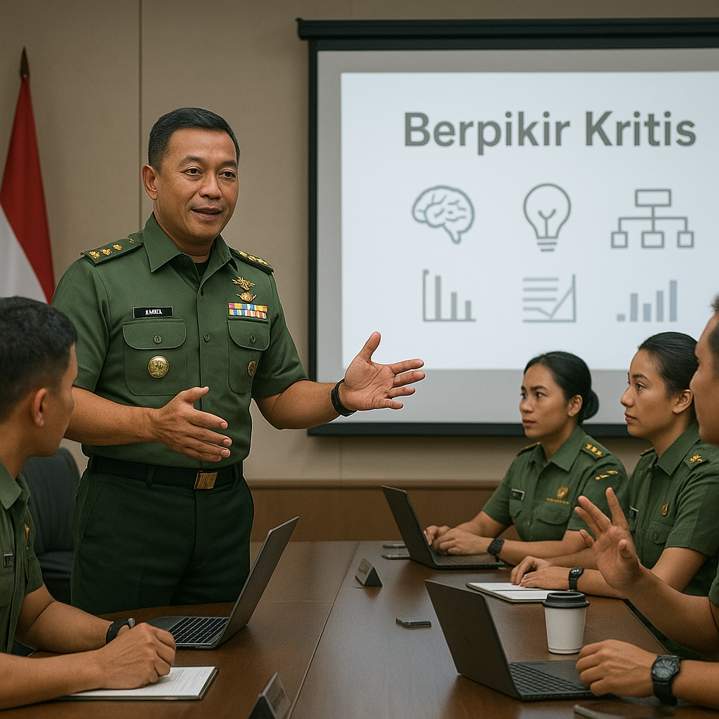 KSAD Paparkan Pentingnya Critical Thinking bagi Perwira Muda dalam Rapat Staf