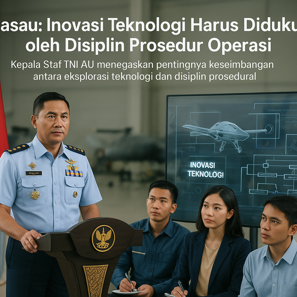 Kasau: Inovasi Teknologi Harus Didukung oleh Disiplin Prosedur Operasi