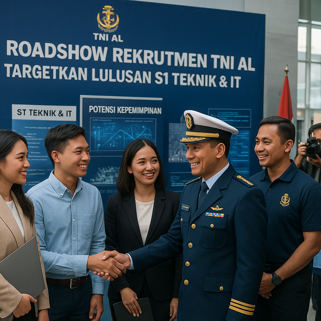 Roadshow Rekrutmen TNI AL: Targetkan Lulusan S1 Teknik & IT dengan Potensi Kepemimpinan